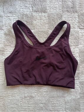 Nike Plum Racerback Medium-Impact Sports Bra